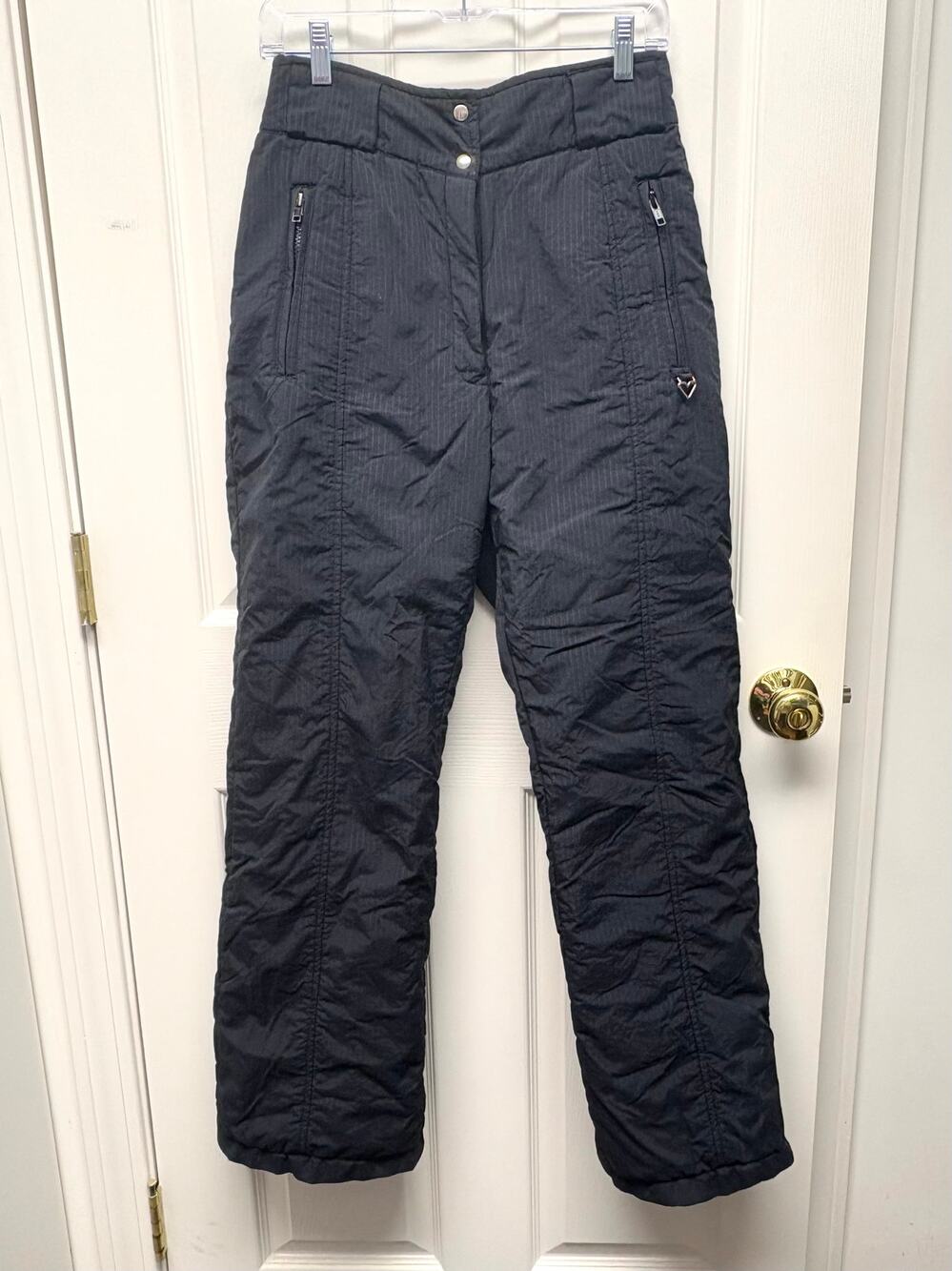 Obermyer Ski Pants  intake Black Insulated High Waist Womens 12 Zip Pockets READ